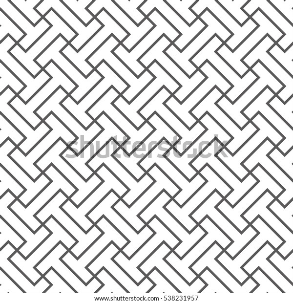 Interlocking Shapes Pattern Background Stock Vector (Royalty Free ...