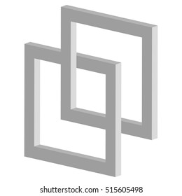 Interlocking squares icon