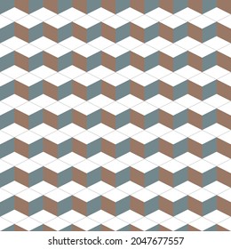 Interlocking squares stacked wavy pattern and background.