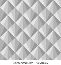 Interlocking triangles tessellation background. Image with repeated triangular shapes. Seamless surface pattern design with polygons. Diamonds motif. Digital paper for print, page fill. Vector art.