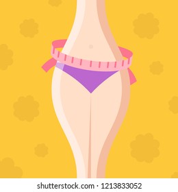 Intermittent fasting. The concept of losing weight. Slimming and its benefits. Vector cartoon.
