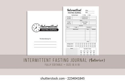 
Intermittent Fasting Journal Kdp Interior Template