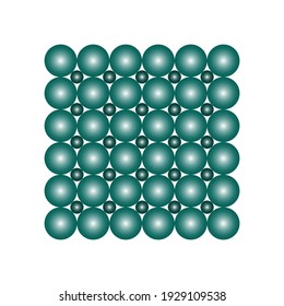 intermolecular structure of solid. states of matter