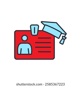 Intern icons isolated on White Background. Flat style design