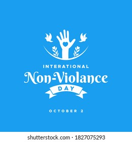 Internaional Day Of Non Violance Day Vector Design Illustration For Banner and Background