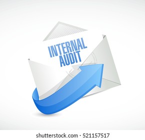 Internal Audit mail sign concept illustration design graphic