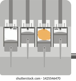 Internal combustion engine, vector graphics