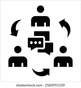 Internal Communications Icon Element For Design