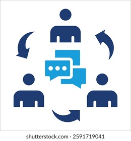 Internal Communications Icon Element For Design