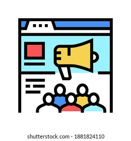 vector de icono de color de comunidades internas. firma de comunidades internas. ilustración de símbolo aislado