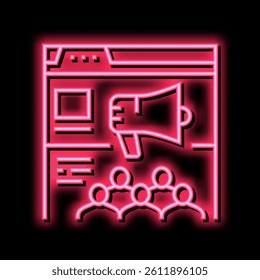 internal communities neon light sign vector. internal communities illustration