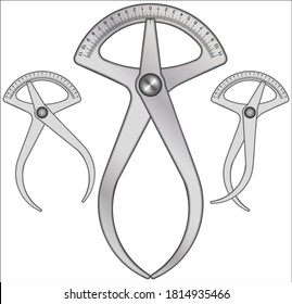 Internal and External Caliper combination wiht scale