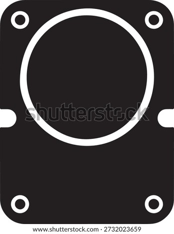 Internal hard drive hardware silhouette for computer storage system