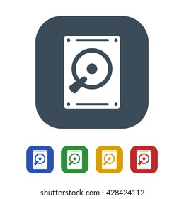 Internal hard drive Icon Isolated on White Background.vector illustration icon