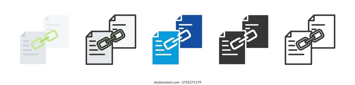 internal link icon set multi style various collection