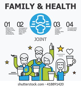 Internal organs - joint. Family and a healthy lifestyle. Medical infographic icons, human organs, body anatomy. Vector icons of internal human organs Flat design. Internal organs icons.