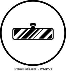 internal rear view mirror symbol