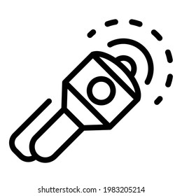 Internal ultrasound icon. Outline Internal ultrasound vector icon for web design isolated on white background