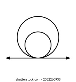 internally tangent circles of two circles