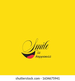 internasional smile is happiness vector concept template