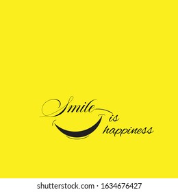internasional smile is happiness vector concept template