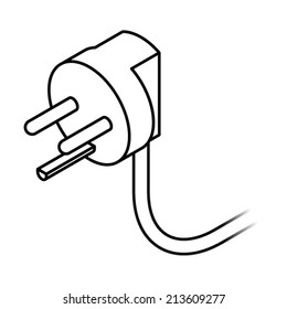 International AC power plug: Denmark.