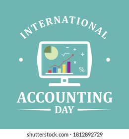 International accounting day design banner template. Illustration of international accounting day banner for web design. Vector illustration EPS.8 EPS.10