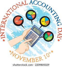 International Accounting Day Poster Design illustration