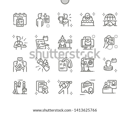 International Accreditation Day Well-crafted Pixel Perfect Vector Thin Line Icons 30 2x Grid for Web Graphics and Apps. Simple Minimal Pictogram
