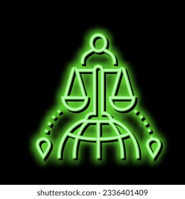 international adoption neon light sign vector. international adoption illustration