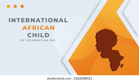 International African Child Day Celebration Vector Design Illustration for Background, Poster, Banner, Advertising, Greeting Card