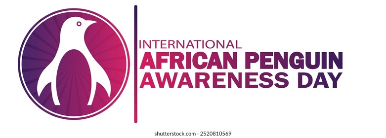 International African Penguin Awareness Day. Suitable for greeting card, poster and banner. Vector illustration.
