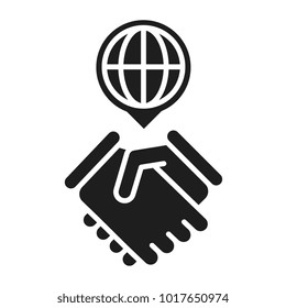 international agreement vector icon