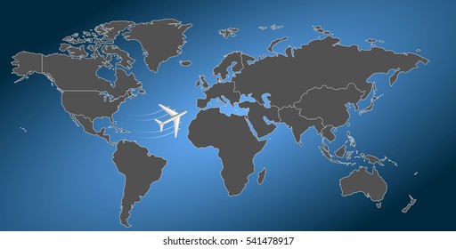 International Airline, map 