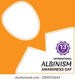 International Albinism Awareness Day 13 June. Vector illustration EPS 10 File.