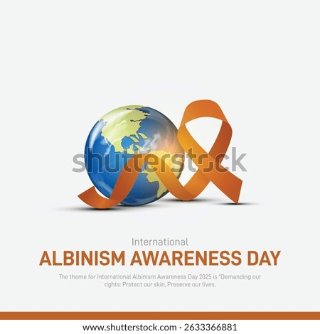 international albinism awareness day creative poster, banner, social media post, postcard, background, backdrop, template, greetings card, web banner, cover design etc,