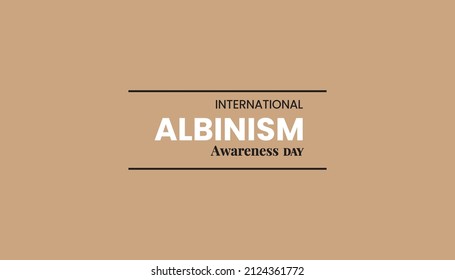 International Albinism awareness day is a global event observed on June 13. It is a skin condition due to  melanin and pigment that colors skin, hair and eyes.  Vector illustration for medical banner.