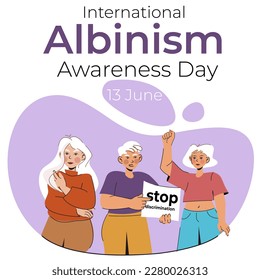 International Albinism Awareness Day. June 13.  people with albinism