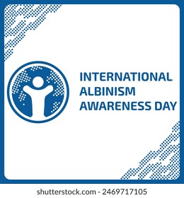 International Albinism Awareness Day Vector, Poster, Background, Logo. No Discrimination For Albinism. June 13. Albinism Awareness Day Symbol. International Albino Day June 13.