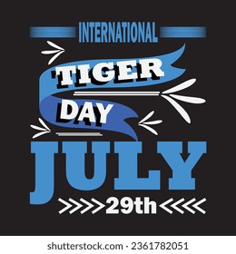 International animal day t- shirt design,World animal day october 4,Save the world animal,Graphic T-Shirt, Animal lover t-shirt  design,Tiger day.