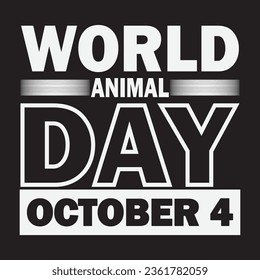 International animal day t- shirt design,World animal day october 4,Save the world animal,Graphic T-Shirt, Animal lover t-shirt  design,Tiger day.