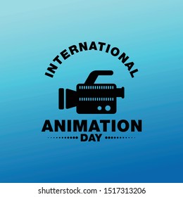 International Animation Day design vector