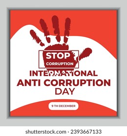 international anti corruption day social media post banner