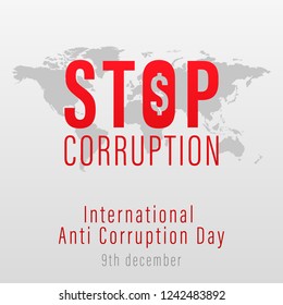 International Anti Corruption Day Vector Template Design Illustration