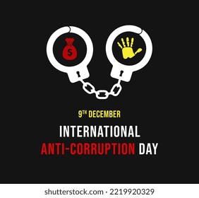 international anti corruption day, vector graphic, Stop Corruption, Banner Illustration, say no to corruption, web banner, 9th December, Vector Template, flat design, flyer design, flat illustration