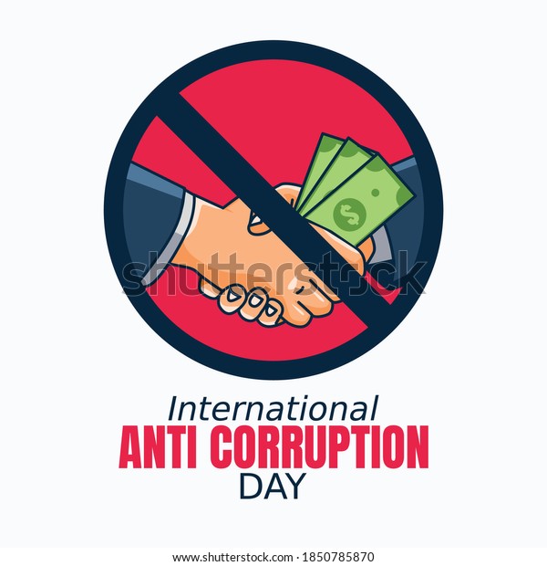 International Anti Corruption Day Vector Illustration Stock Vector