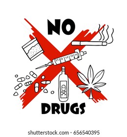 Say No To Drugs Drawing : Day 12 Say No To Drugs Alcohol By Inkedoodle ...