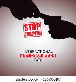 international anti-corruption day, 9 December, poster And Social Media post anti corruption svg
