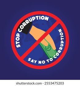 International Anti-Corruption Day 9th December – Vector Illustration Promoting Integrity, Transparency, and Anti-Bribery Awareness