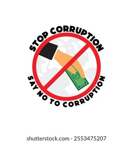 International Anti-Corruption Day 9th December – Vector Illustration Promoting Integrity, Transparency, and Anti-Bribery Awareness